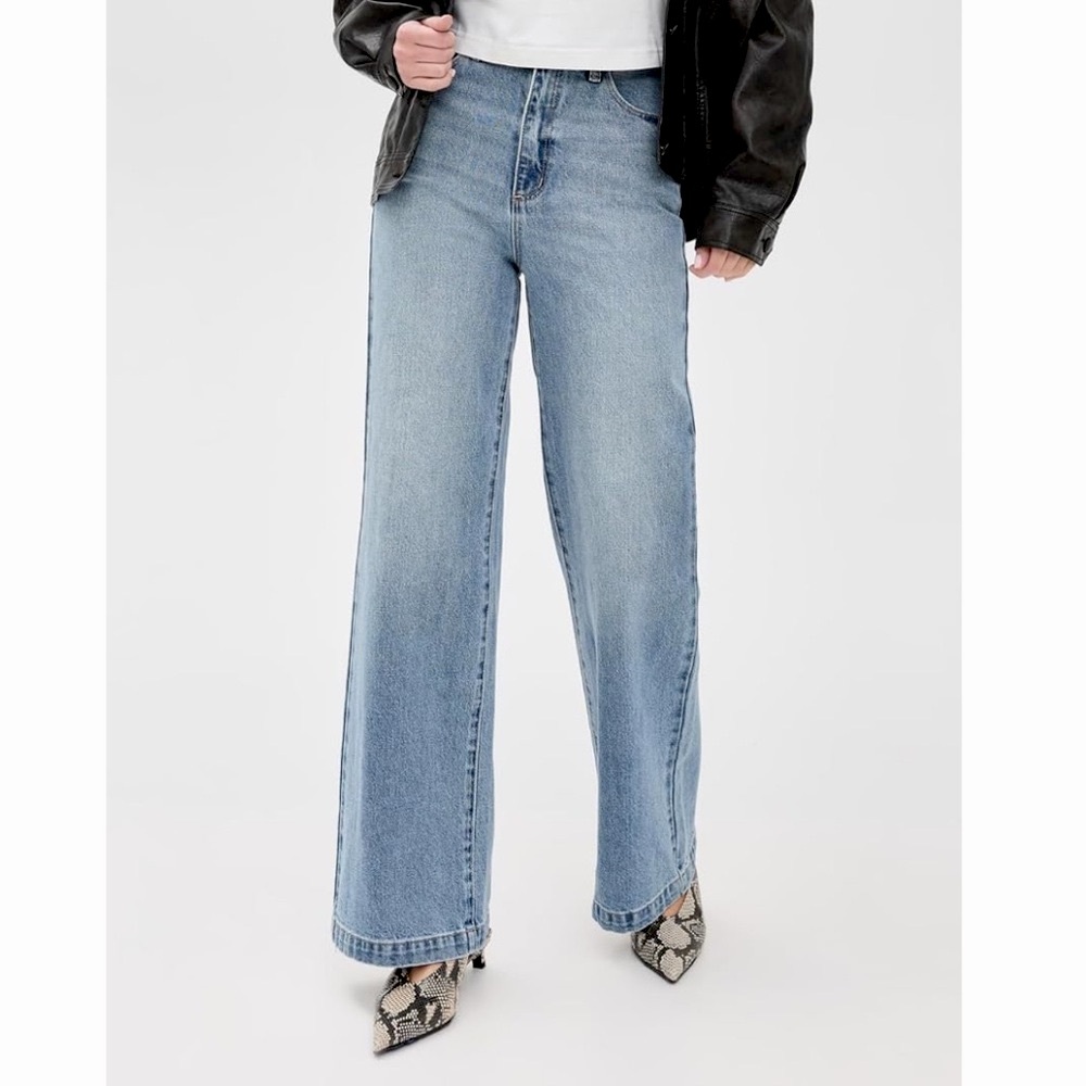 Abrand Light Blue Flare & Wide Leg Jeans